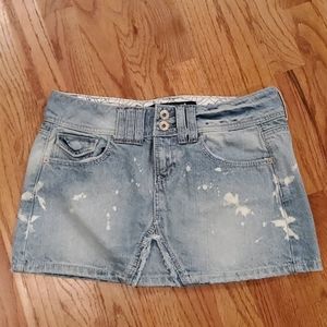Women's denim mini skirt